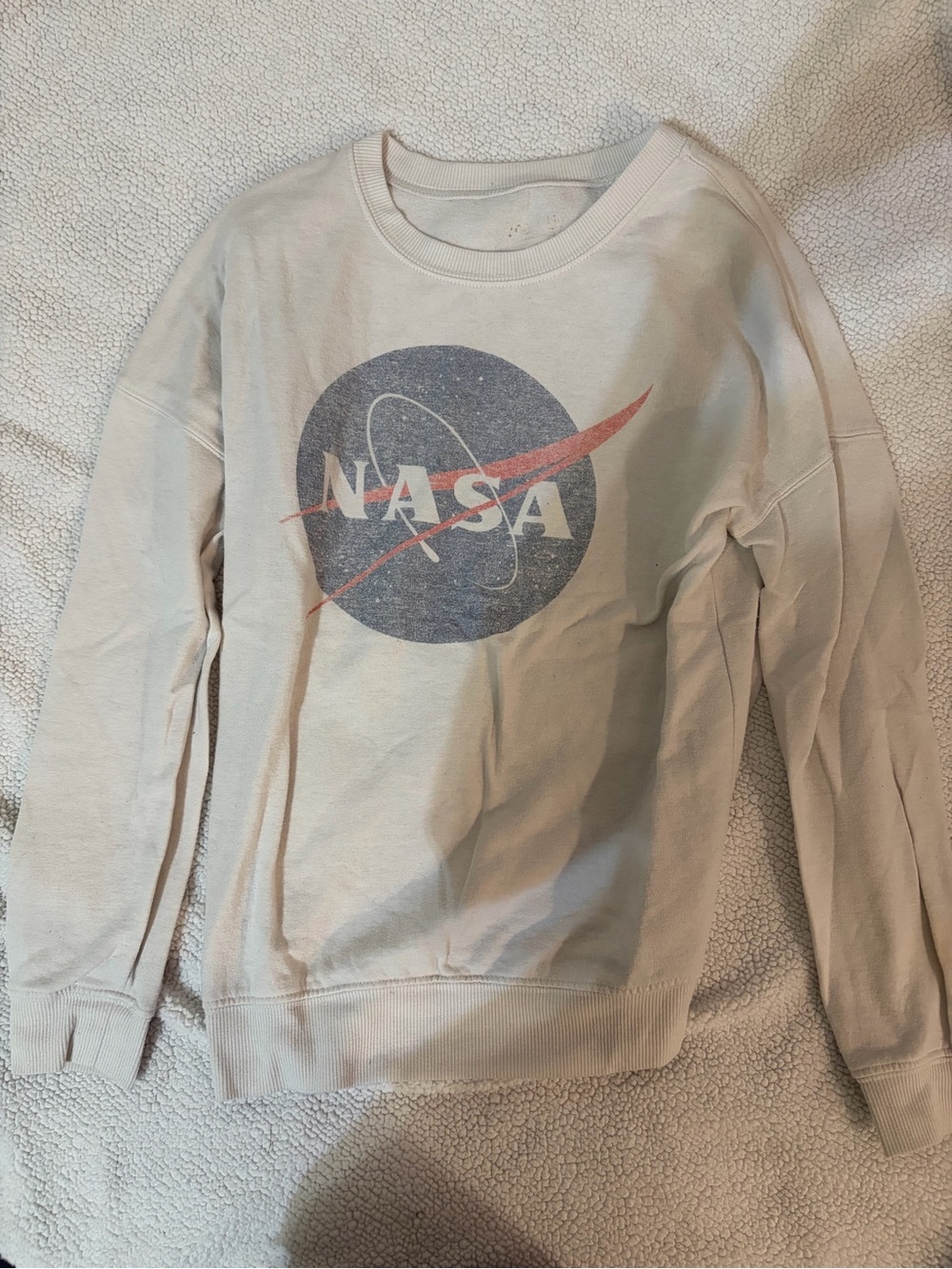 NASA Graphic Crewneck Sweatshirt - Cream